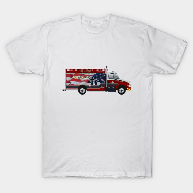 Miami Dade Rescue 3 - Lil Red T-Shirt by BassFishin